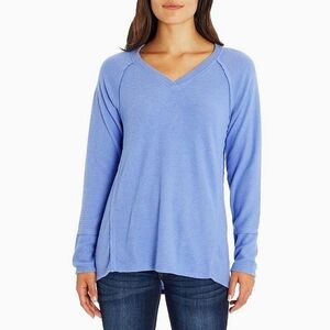 Wildfox Haley Waffle Knit Top in Purple Orchid size Large